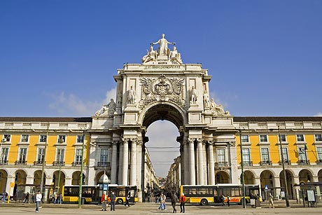 Praça do Comércio in Lisabona foto